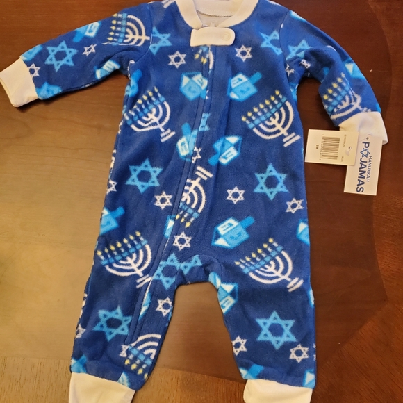 Infant Hanukkah Fleece Pajamas - Picture 5 of 7